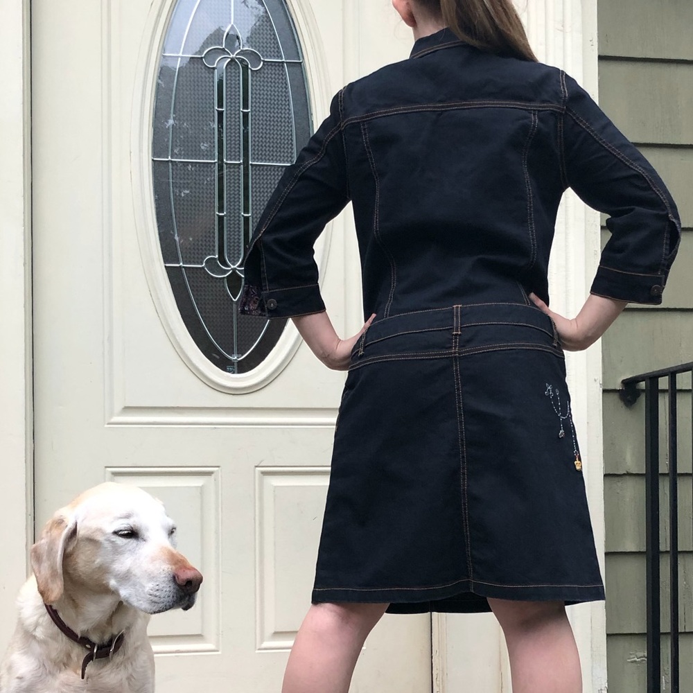 Anthropologie Oilily drop waist denim dress - Picture 4 of 4